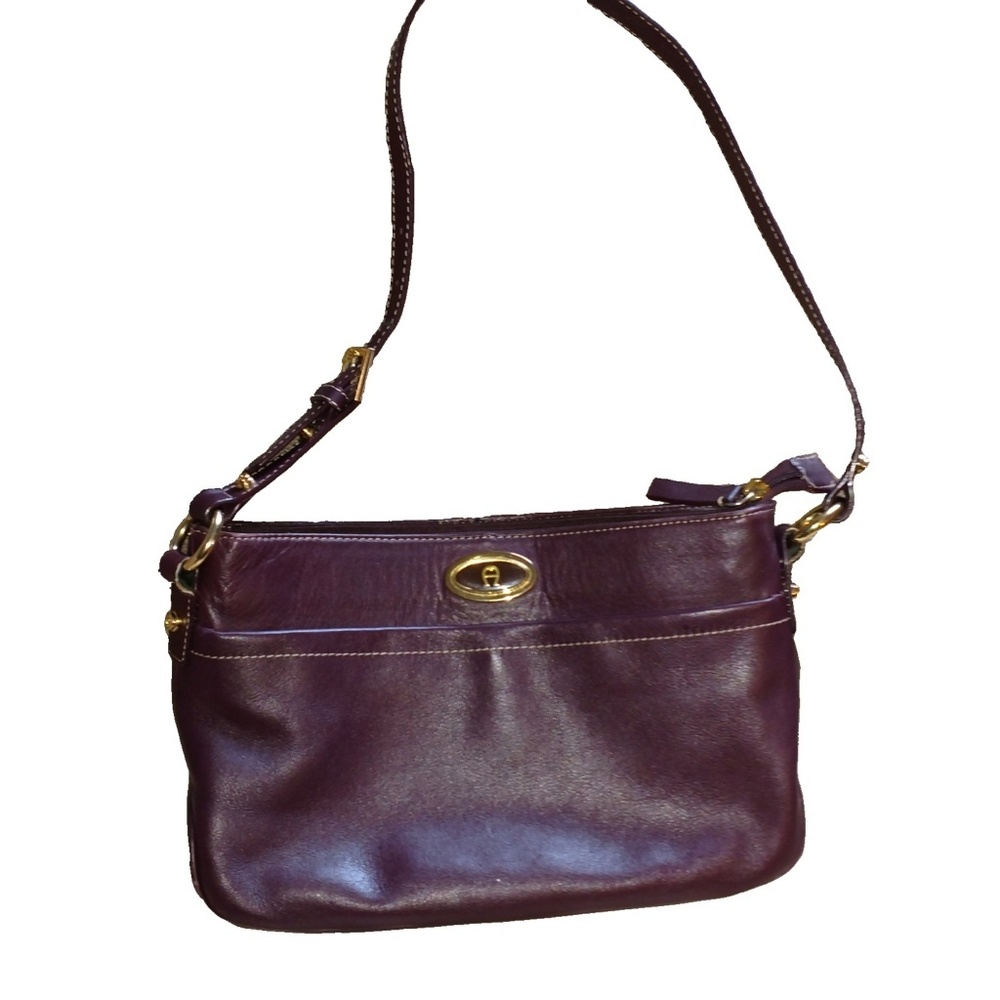 Vintage Etienne Aigner Crossbody Burgundy Purse